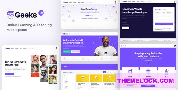 Geeks v1.2.24 – Online Learning Marketplace WordPress Theme