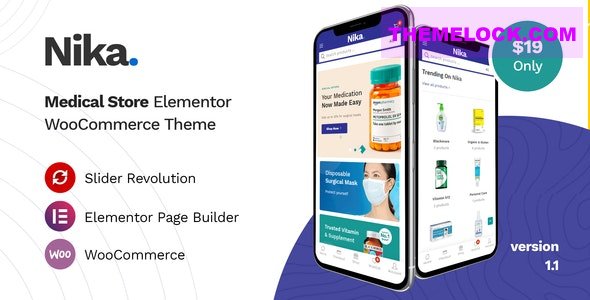 Nika v1.1.22 – Medical Elementor WooCommerce Theme