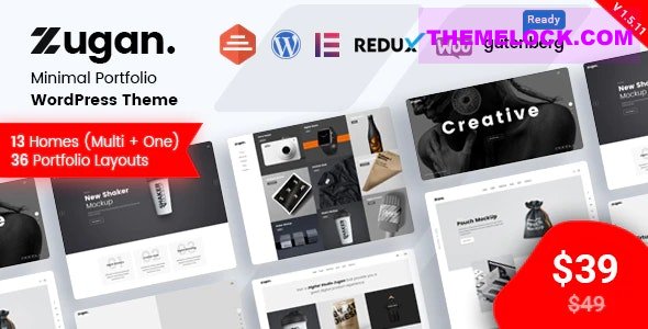 Zugan v1.6.6 – Minimal Portfolio WordPress Theme