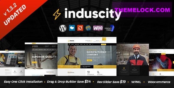 Induscity v1.4.9 - Factory and Manufacturing WordPress Theme