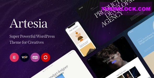 Artesia v1.16 - WordPress Theme for Creatives