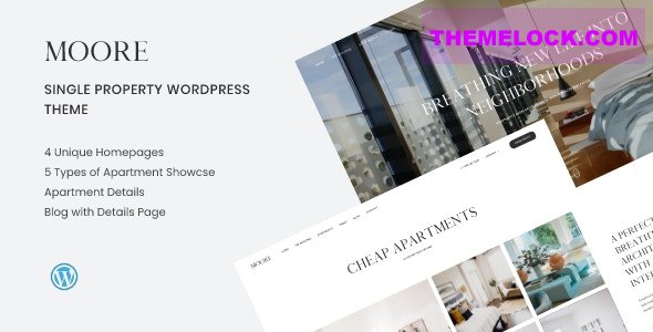 Moore v1.1.6 – Single Property WordPress Theme