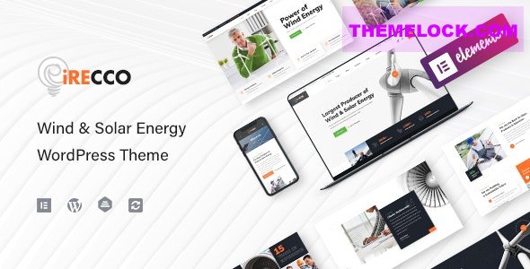 iRecco v1.3.12 – Wind & Solar Energy WordPress Theme