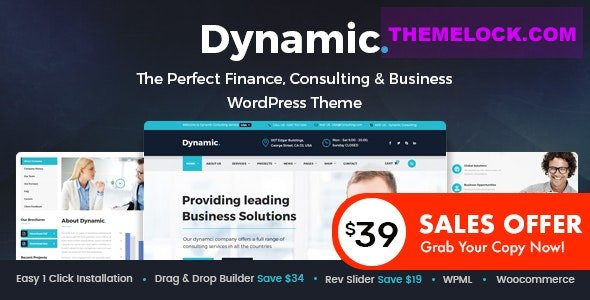 Dynamic v3.2 – Finance and Consulting Business WordPress Theme