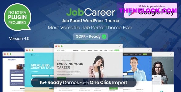 JobCareer v6.4 – Job Board Responsive WordPress Theme