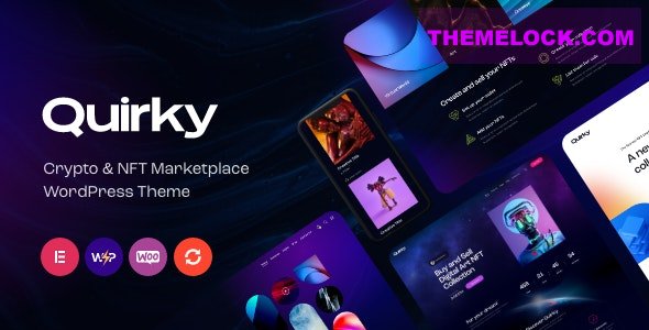 Quirky v1.16 - NFT, Token & Blockchain WCFM Marketplace WordPress Theme