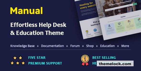 Manual v7.5.3 – Documentation, Knowledge Base & Education WordPress Theme