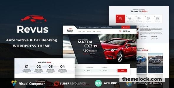 Revus v4.0.0 - Automotive & Car Rental WordPress Theme