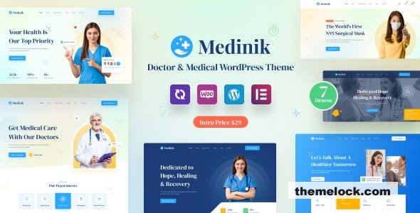 Medinik v1.3.3 – Doctor & Medical WordPress Theme
