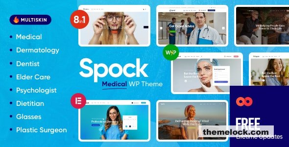 Spock v1.17 - Medical Elementor Multi-skin WordPress Theme