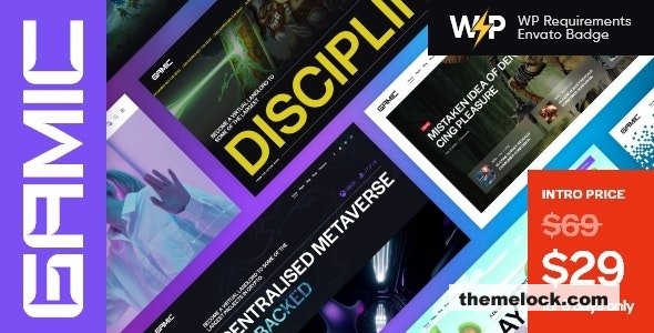 Gamic v1.10 - Metaverse Gaming & Crypto WordPress Theme