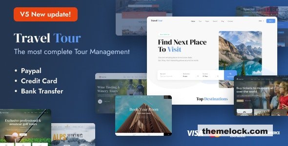 Travel Tour v5.2.1 – Tour Booking, Travel Booking Theme