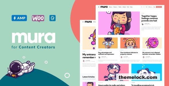 Mura v1.7.0 – WordPress Theme for Content Creator