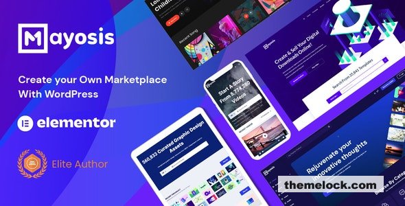 Mayosis v5.0 – Digital Marketplace WordPress Theme