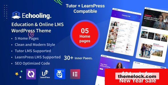 Echooling v1.2.1 – Education WordPress Theme