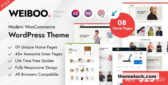 Weiboo v1.1.2 – Multipurpose WooCommerce Theme