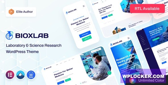 Bioxlab v1.1.4 – Laboratory & Science Research WordPress Theme
