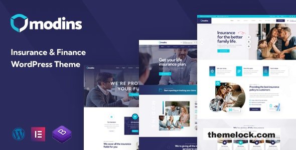 Modins v1.1.1 – Insurance & Finance WordPress Theme