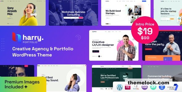 Harry v1.2.3 – Creative Agency & Portfolio WordPress Theme + RT