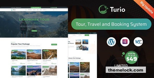 Turio v1.5.0 - Tour and Travel WordPress Theme Tourism Agency