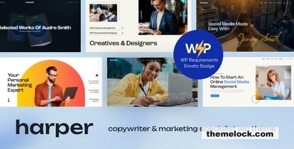 Harper v1.13 - Copywriter & Marketing Specialist WordPress Theme