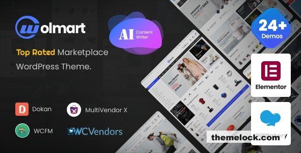 Wolmart v1.8.1 – Multi-Vendor Marketplace WooCommerce Theme