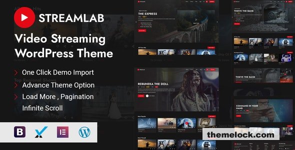 Streamlab v3.1 – Video Streaming WordPress Theme