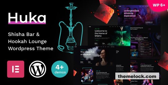 Huka v1.06 – Shisha Bar & Hookah Lounge WordPress Theme