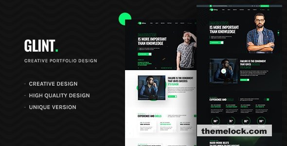 Glint v6.1.0 - Personal Portfolio WordPress Theme
