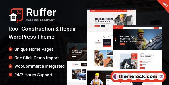 Ruffer v1.3 – Roof Construction & Repair WordPress Theme