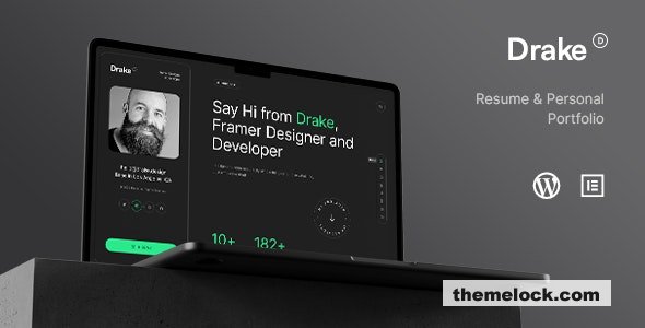 Drake v4.5.0 – Personal Portfolio Resume Theme