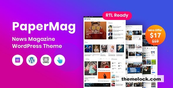 PaperMag v1.0.5 - News Magazine WordPress Theme