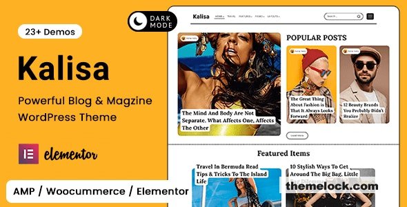 Kalisa v1.7 – Blog & Magazine WordPress Theme