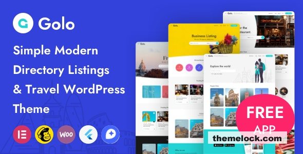 Golo v1.7.1 - Directory & Listing, Travel WordPress Theme