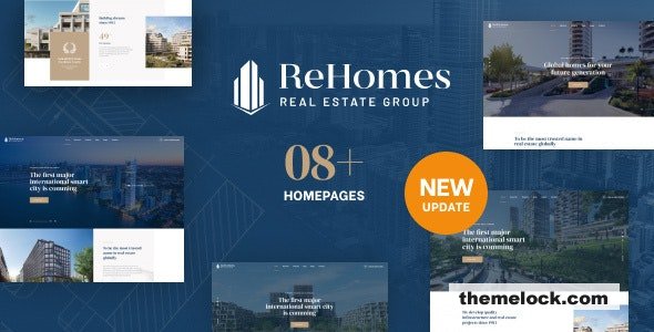 Rehomes v2.0.8 – Real Estate Group WordPress Theme