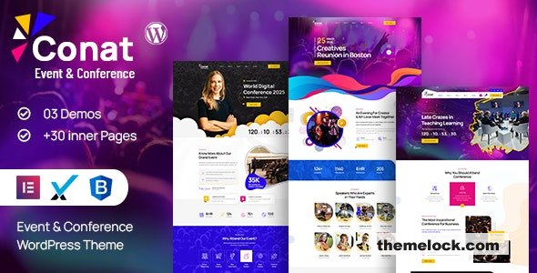 Conat v1.2.4 - Event & Conference WordPress Theme + RTL Ready