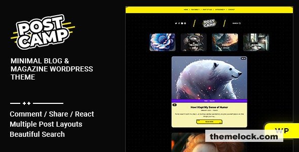 Postcamp v1.0.5 – Blog & Magazine WordPress Theme