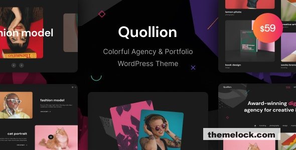 Quollion v1.0.4 - Colorful Agency & Portfolio WordPress Theme