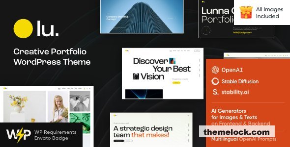 Lunna v1.15 - Creative Portfolio WordPress Theme