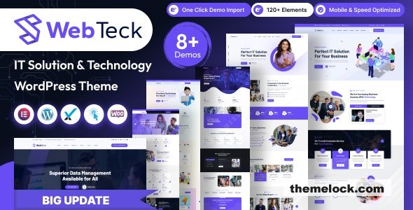 Webteck v2.0 – IT Solution and Technology WordPress Theme