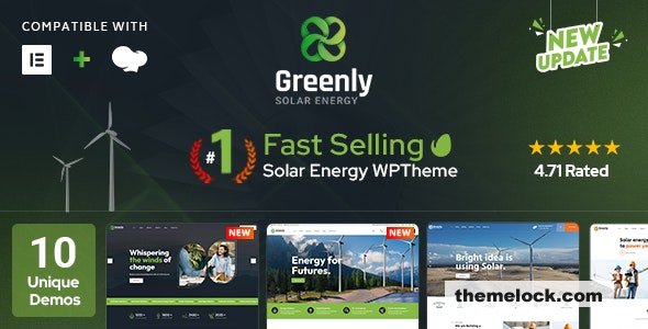 Greenly v8.1 – Ecology & Solar Energy WordPress Theme