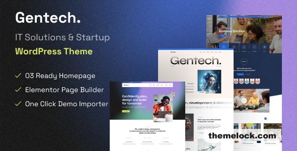 Gentech v1.0.0 – IT Solutions & Startup WordPress Theme