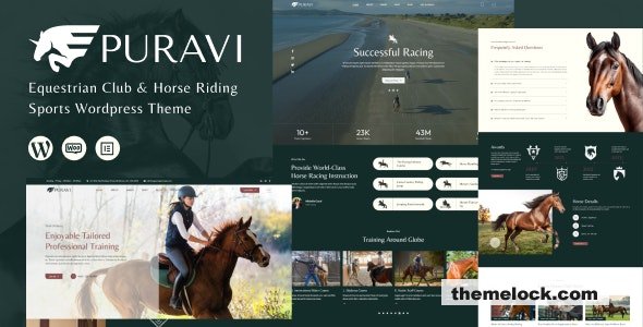 Puravi v1.0.1 – Equestrian Club & Horse Riding Sports Theme