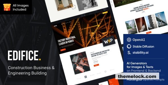 Edifice v1.0 – Construction & Building WordPress Theme