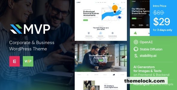 MVP v1.0 – Finance WordPress Theme