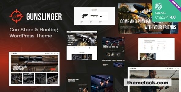 Gunslinger v1.0 – Gun Store & Hunting WordPress Theme