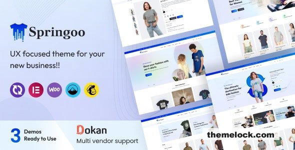 Springoo v1.0.4 – Fashion & T-shirt WooCommerce WordPress Theme