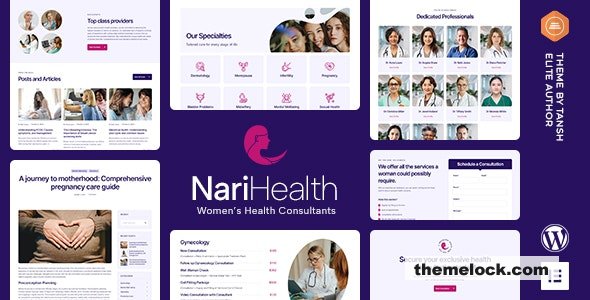 NariHealth v1.0.4 – Women’s Health Consultant WordPress Theme