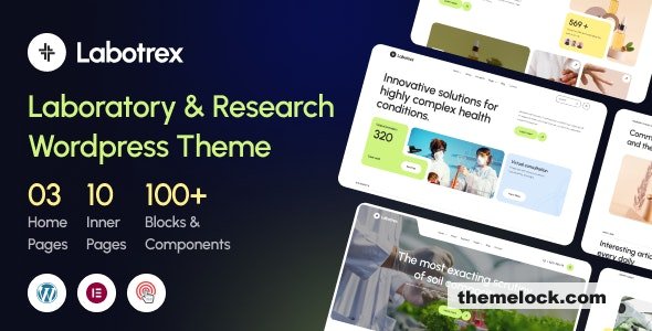 Labotrex v1.0 – Laboratory & Science Research WordPress Theme