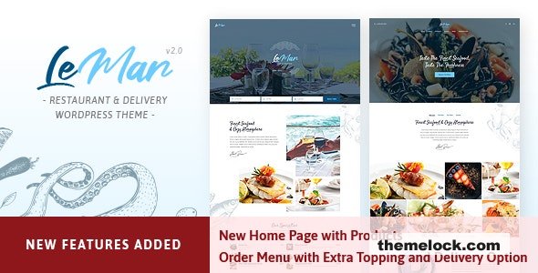 LeMar v2.1 – Seafood Restaurant WordPress Theme